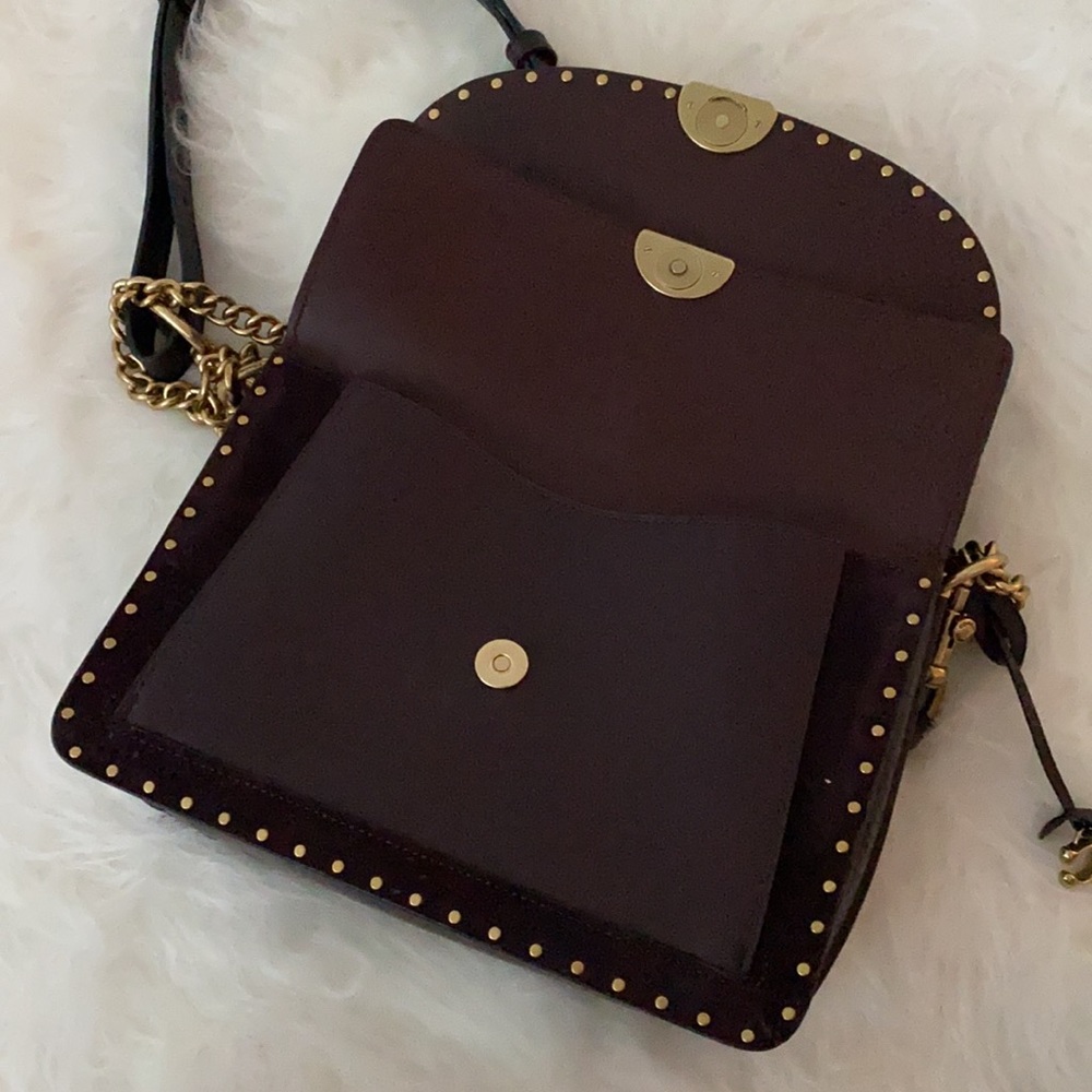Coach Dreamer Shoulder Bag With Rivets - Picture 9 of 13